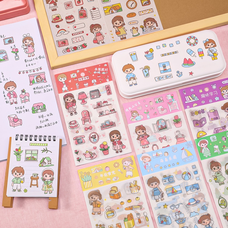 STICKER DIY LUCU STIKER 1PAX ISI 4LBR