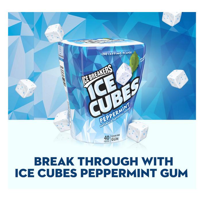 

Ice Breakers Ice Cubes Chewing Gum, Sugar Free Peppermint, 40 Pieces 085