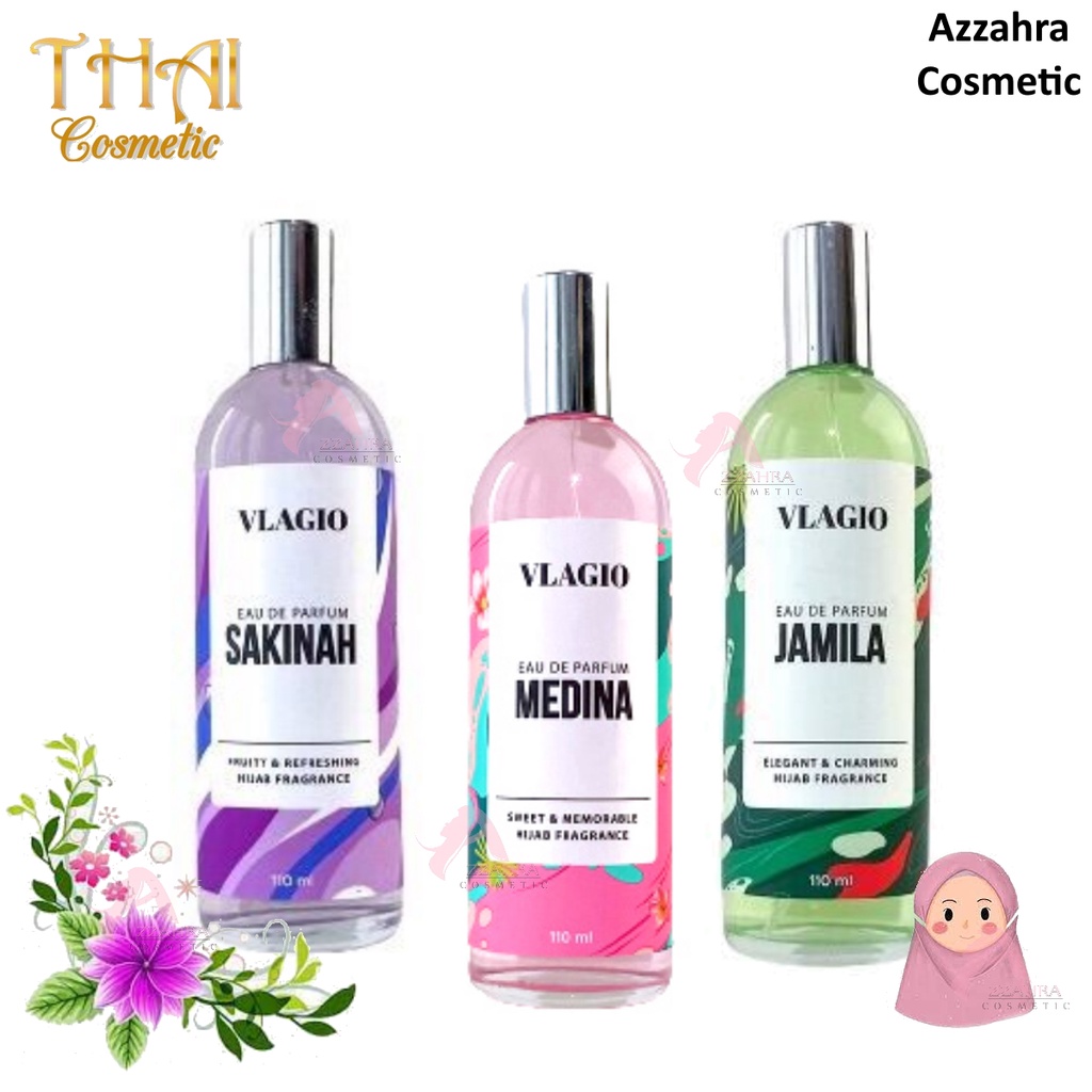 VLAGIO Eau De Parfume Hijab Fragrance 110ml Medina Jamila Sakinah