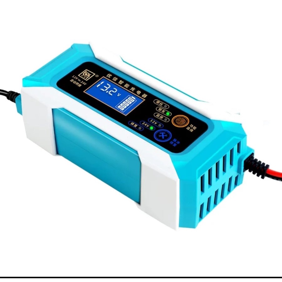 Charger Aki 12V 15A DigitaI Intelligent Automatic Mobil Motor