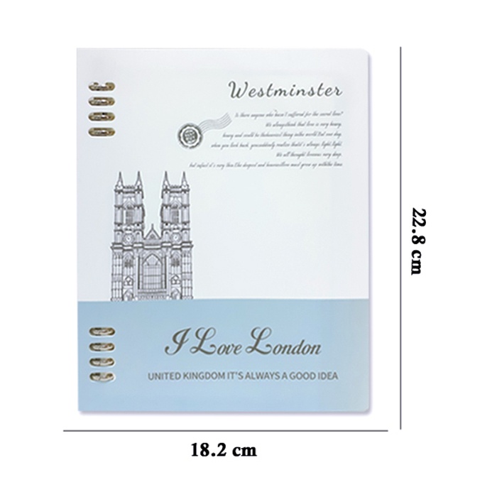 

Binder A5 B5 London Wengu Ring Besi (B1034)