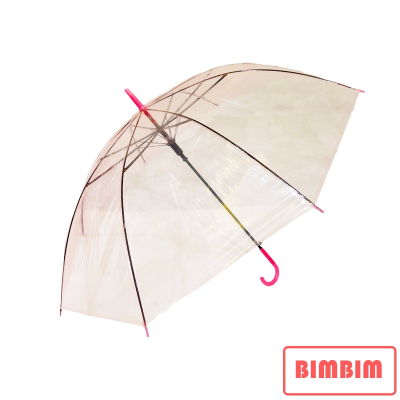 Payung Transparan Warna Polos Import Quality