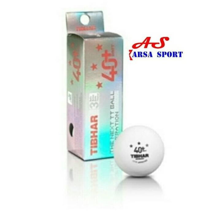 Bola Pingpong Tibhar Bintang 3 Polyball Syntt Bola Tenis Meja Putih lge06
