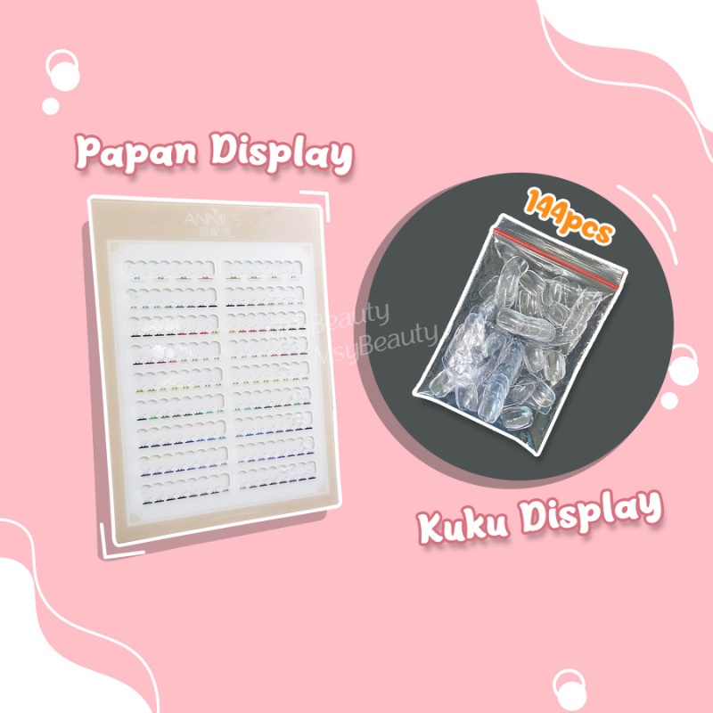 MSY PAPAN DISPLAY 68/48 COLOR NAIL ART DENGAN MAGNET DISPLAY/AESTHETIC PAJANGAN NAIL DISPLAY SALON