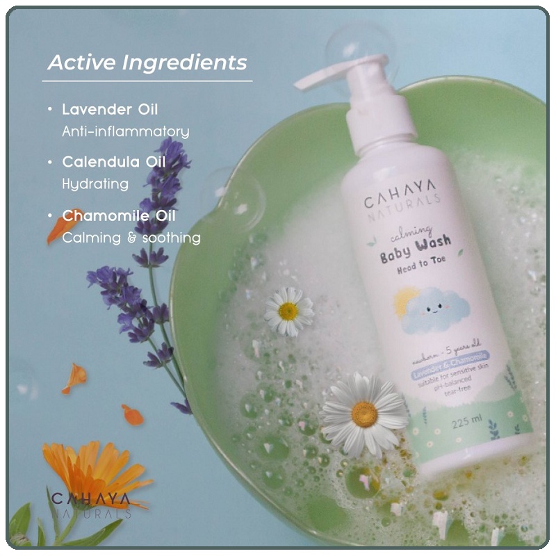 Cahaya Naturals Calming Baby Wash Head To Toe | Sabun Mandi Bayi