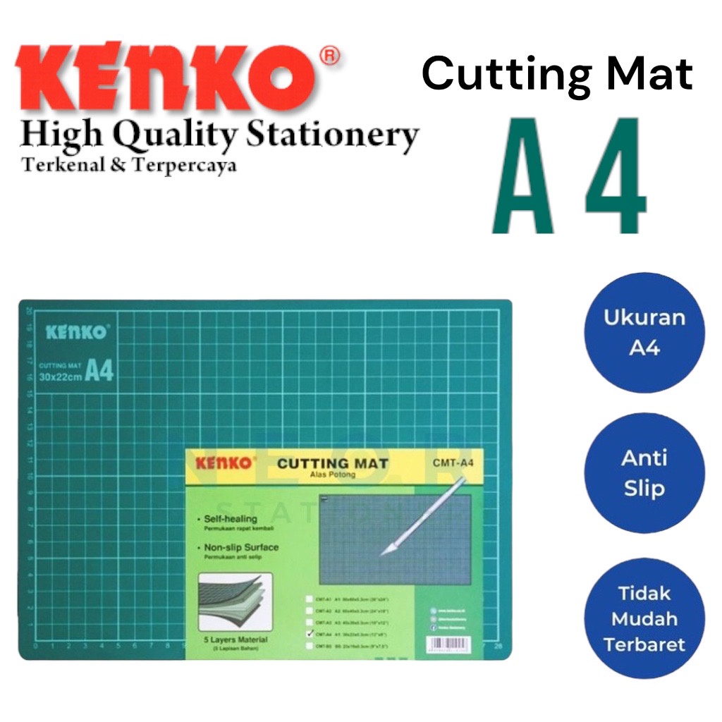 

Kenko Cutting Mat | Tatakan Pemotong Kertas A4