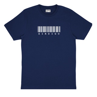 Zirdigo Baju Kaos Distro Zirdigo Barcode Text Putih