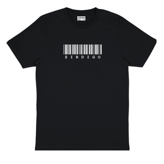 Zirdigo Baju Kaos Distro Zirdigo Barcode Text Putih