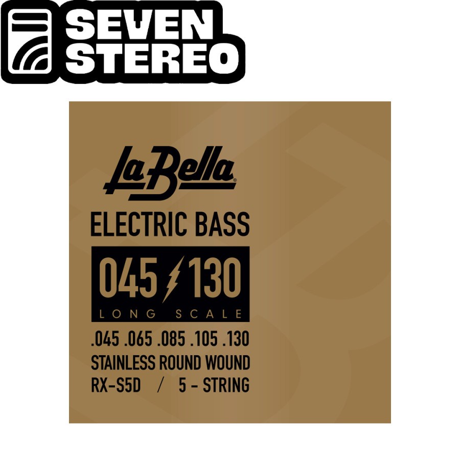 La Bella RX S5D 45-130 Stainless Steel Bass 5 Strings Made in USA