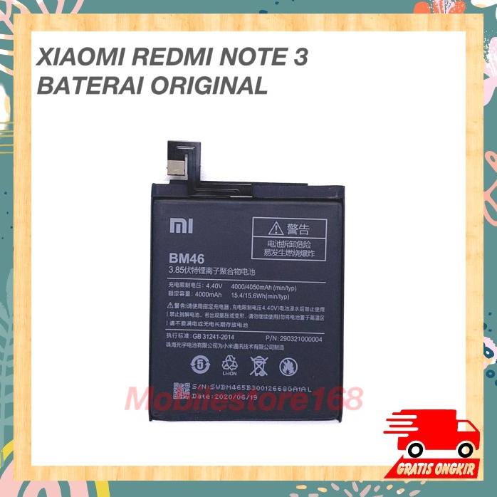 Baterai Xiaomi Redmi Note 3 Original