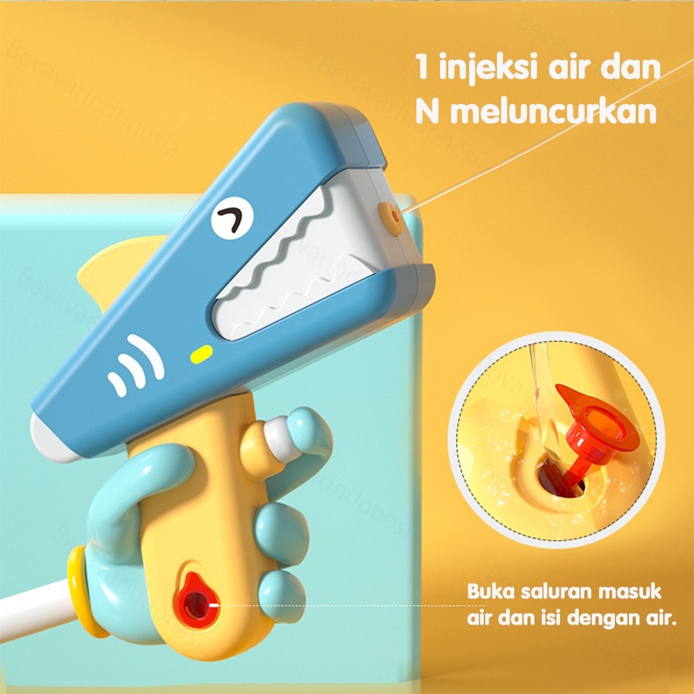 [1KG 13PCS] Babyland Mainan Imut Pistol Air Dino Hiu Puffer Anak-anak Children Water gun Summer Beach Play Water Outdoor