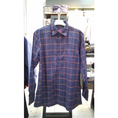 KEMEJA LENGAN PANJANG | KEMEJA FLANEL | MOTIF KOTAK-KOTAK | ORIGINAL BRAND REMIX JEANS
