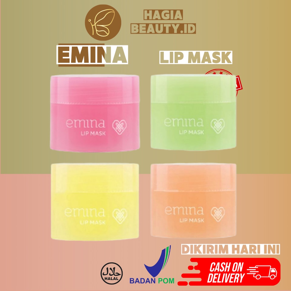 Bisa COD - Emina Lip Mask / Lipmask Emina / Masker Bibir Emina / Lip Sleeping Mask Emina / Pelembab Bibir Emina / Vitamin Bibir Emina