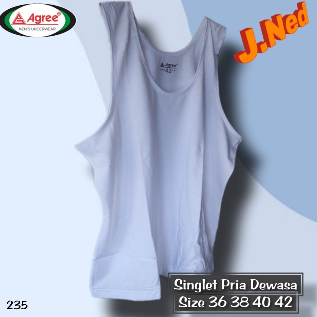 J235 KAOS DALAM PRIA SINGLET AGREE ART SA003 HARGA PER 1 PCS