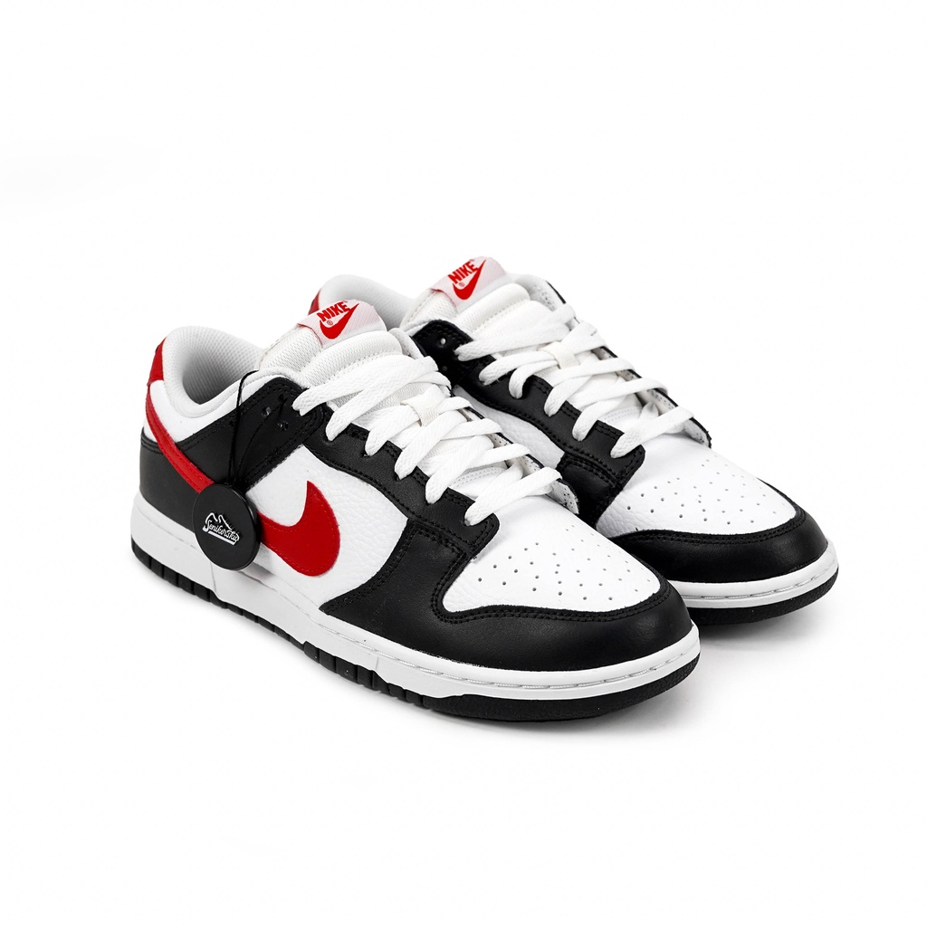 Dunk Low Panda Red Swoosh Men