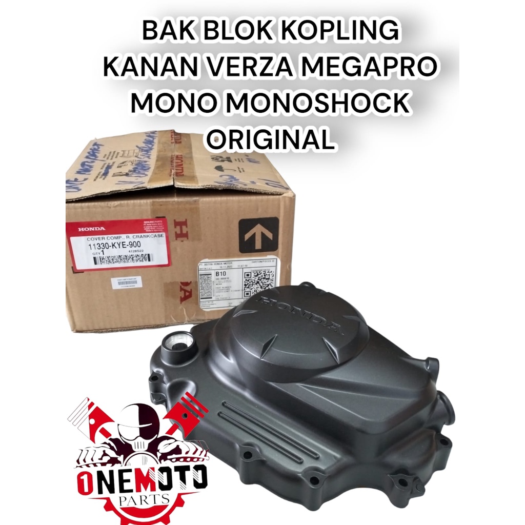BAK BLOK KOPLING KANAN CRF CB VERZA 150 MEGAPRO MONO MONOSHOCK HONDA 11330-KYE-900 ORIGINAL