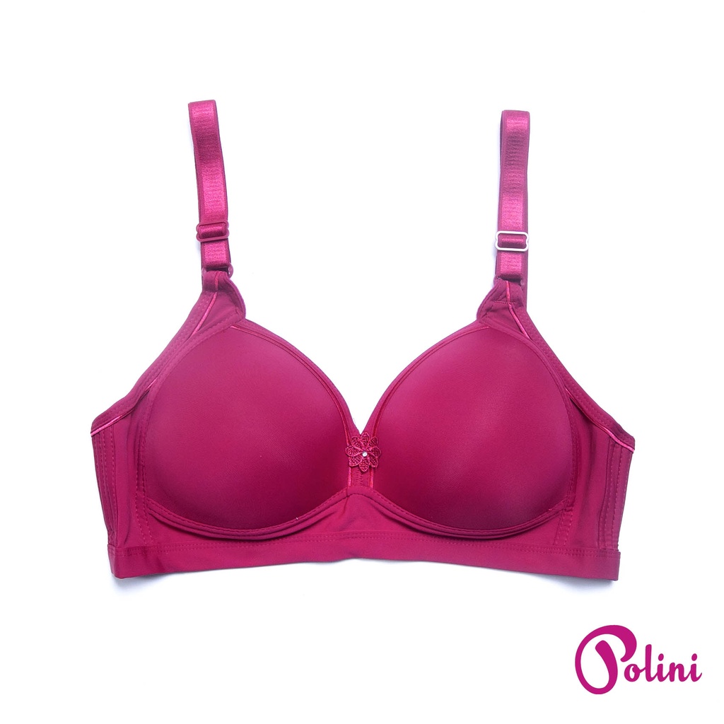 BEE - Bra Wanita Big Size Tanpa Kawat Kait 3 Bh Cup Besar Bahan Seamless G676 POLINI