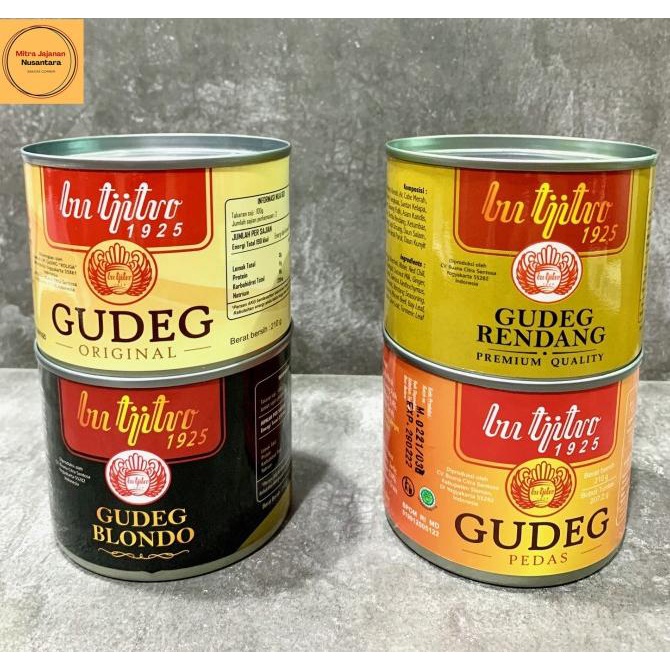

Gudeg Kaleng Bu Tjitro 4 Varian rasa termurah