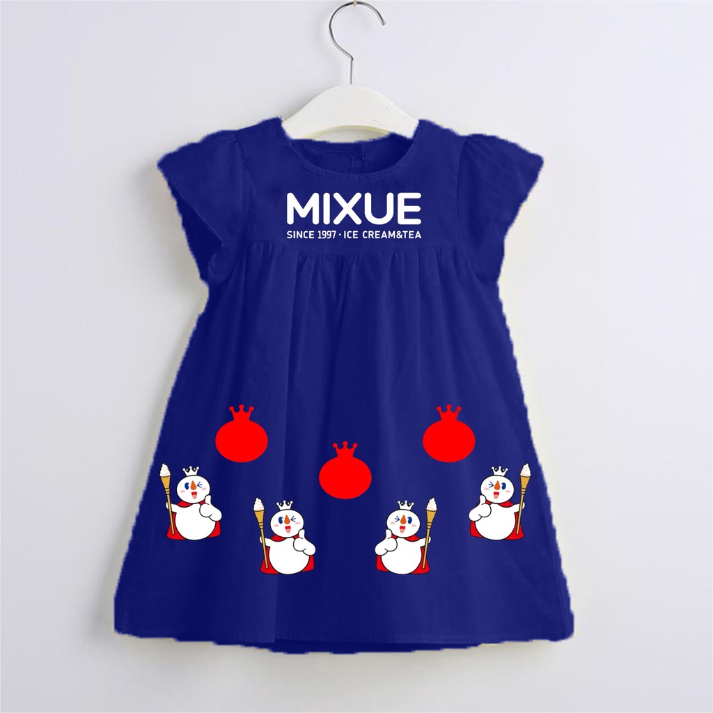 MIXUE dress anak perempuan