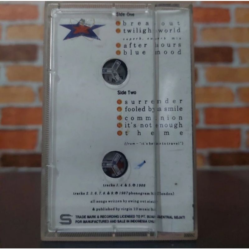 Kaset Pita Swingout Sister