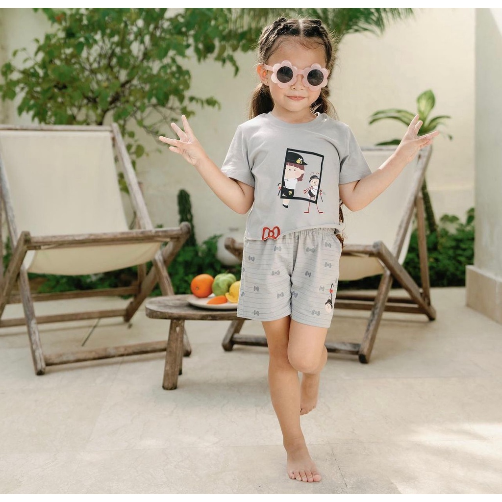 Bohopanna X The Overtee - Bianca Set - Setelan Anak Perempuan 1-14 Tahun