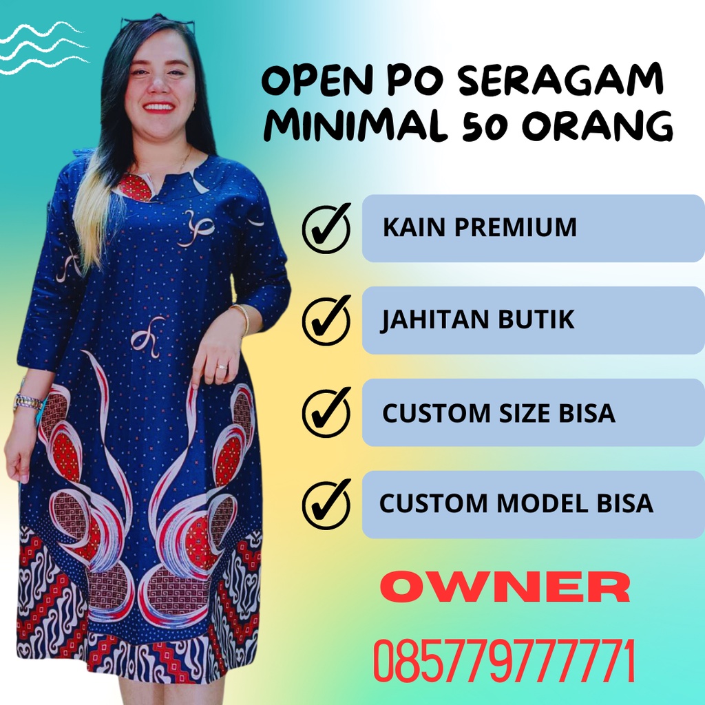 BENJAMIN COUPLE DRESS LEBARAN PURING - BAHAN TEBAL JAHITAN BUTIK