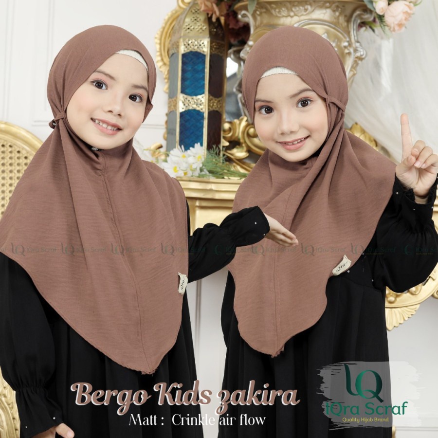 Bergo maryam Anak Crinkle Airflow