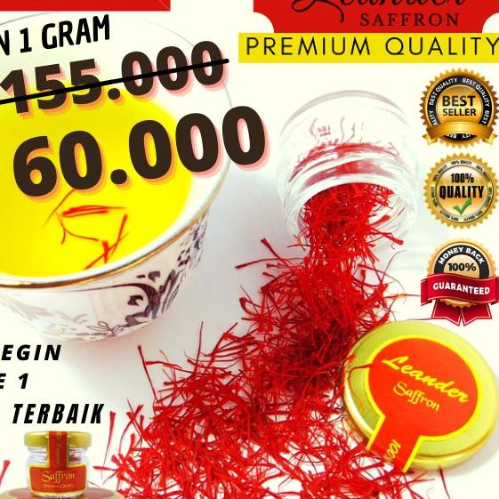 

Promo✔️-SAFFRON PREMIUM SPESIAL SUPER NEGIN GRADE A 1 GRAM IRAN Bunga safron sapron zafron shaffron Original 100%