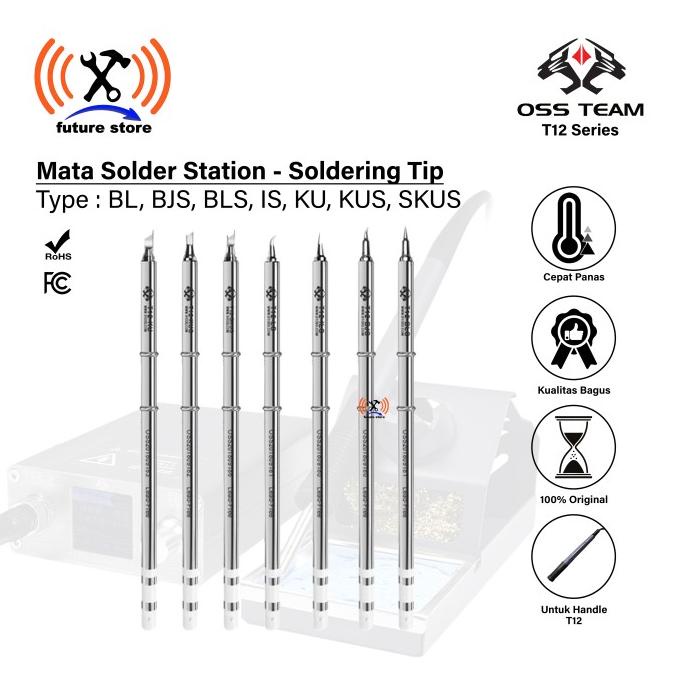 OSS TEAM T12 Series Mata Solder Gagang T12 - Soldering Tip T12 Handle