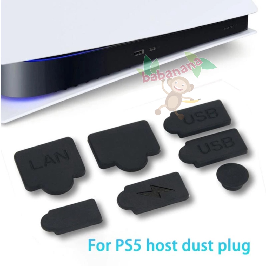 1 Set Dust Cover Pelindung Anti Debu Port Ps5 PlayStation 5 Silicon