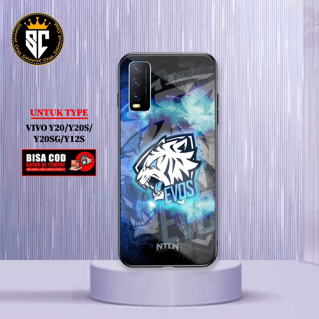Case Vivo Y20 Y20S Y12S Y20SG - Softcase Glass kaca - Hardcase Glossy [EVOS] VIVO Y20 VIVO Y20S Terb