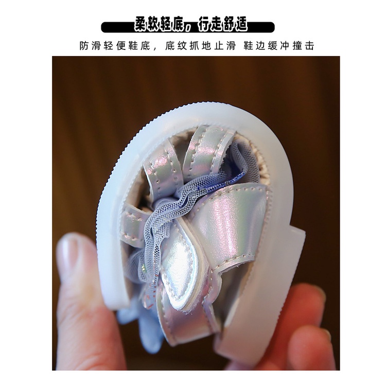 [PRINCESS KESLI]Gadis Putri Sandal Gadis Aisha Sepatu Sol Lembut Di Kenyamanan Non-Slip Anak Besar/26-32 Yard