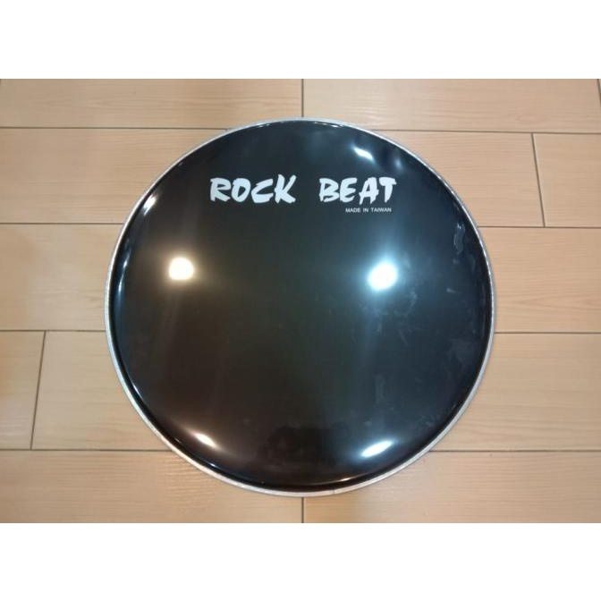 Head Drum, Drum Head, Kulit Drum Rock Beat 22" Black