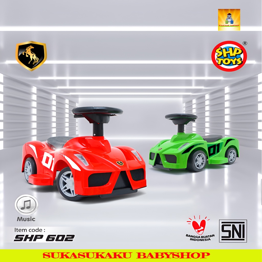 Mainan Mobil Anak Dorong Ride On Bisa Dinaiki SHP Toys FF 602 New