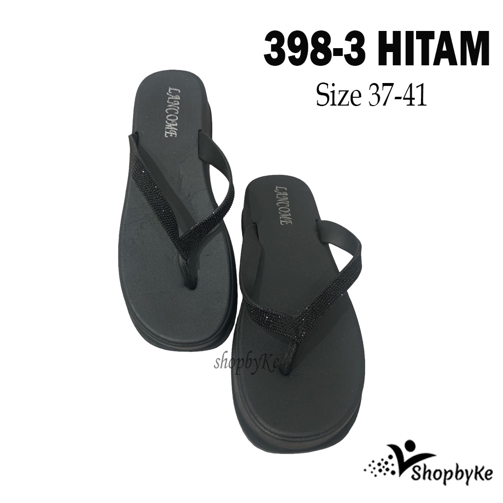 Sandal Japit Hak Wedges 398-3 Size 37-41 / Sandal Japit Fashion