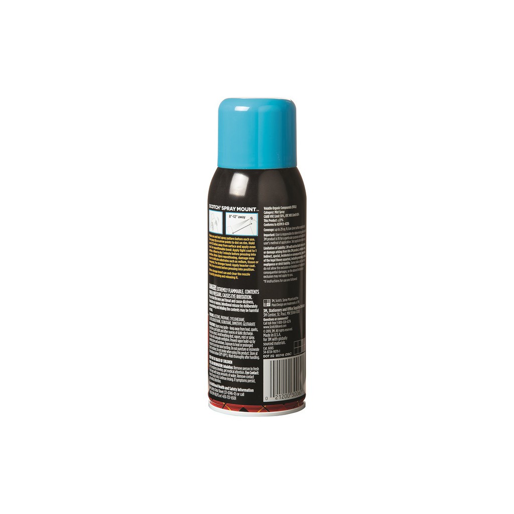 3M™ Scotch® Repositionable Spray Mount, Lem Semprot, Menempel dengan merata, 1 pc, 10.25 OZ, Untuk menempel layout, poster, dan presentasi