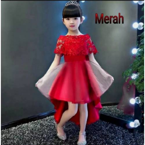 Baju Dress Pesta Anak Perempuan Usia 7 8 9 10 11 12 TH Import Korean Style Modern Murah Trend asa Ki