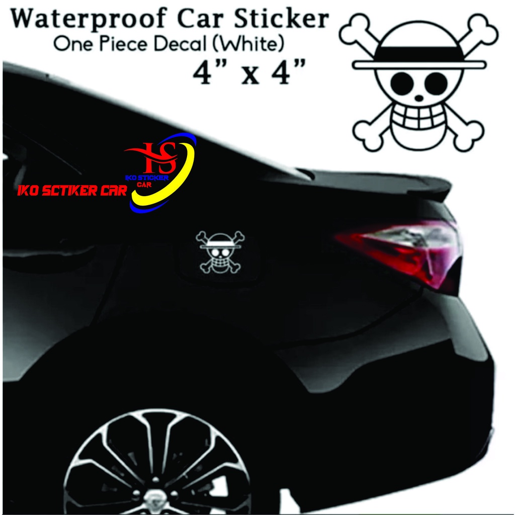 Stiker Mobil One Piece Stiker Keren Tutup Bensin Bahan Bakar Mobil Stiker