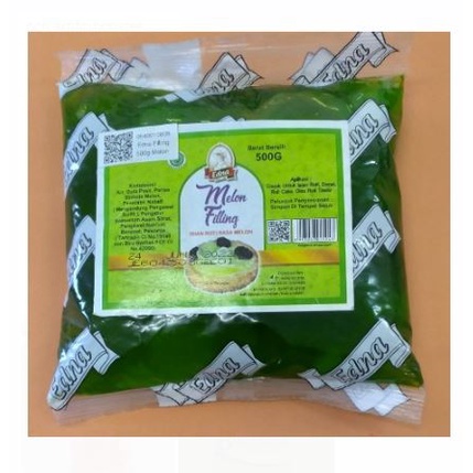 Edna Melon Filling 500gr - Selai Isian Roti Kue Rasa Melon - Edna Melon