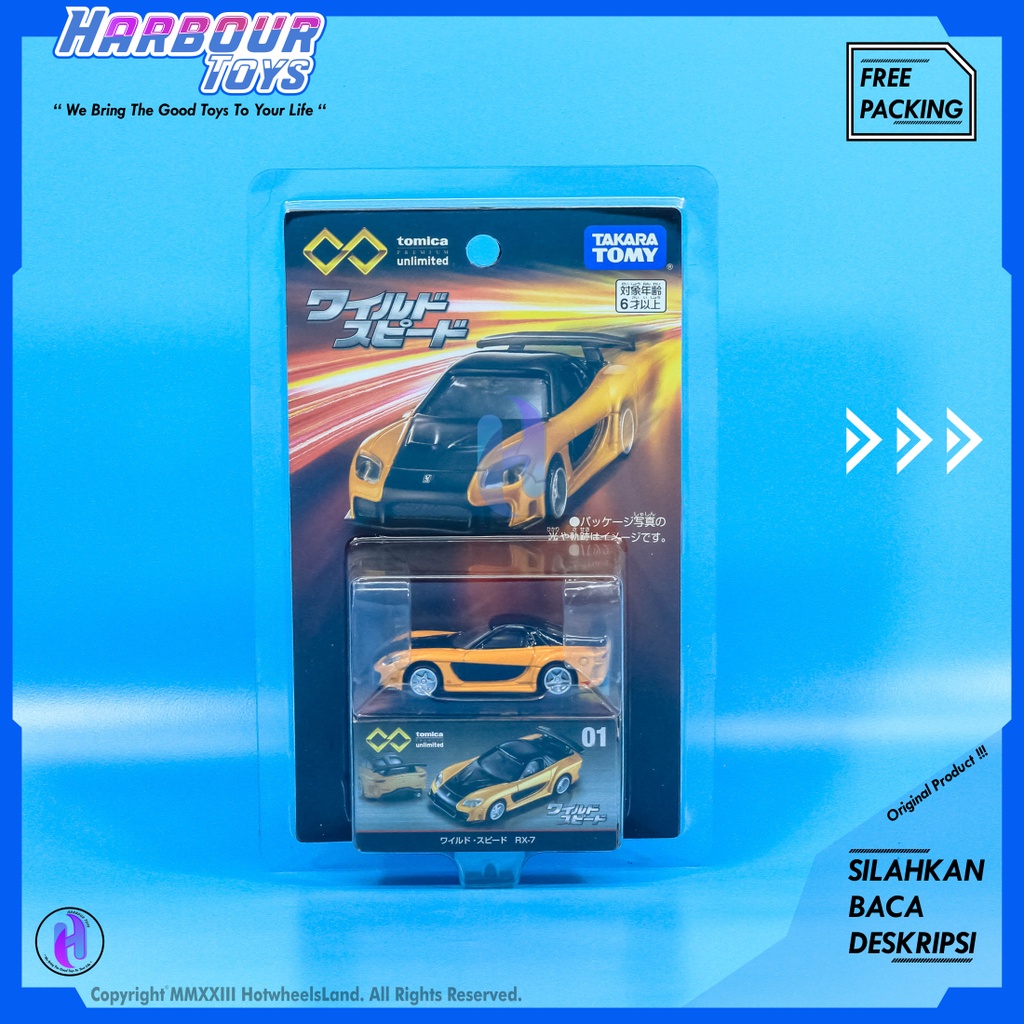 Tomica Premium Unlimited Fast Furious Mazda RX-7 Veilside | Nissan Skyline GT-R R34 | Dodge Charger 