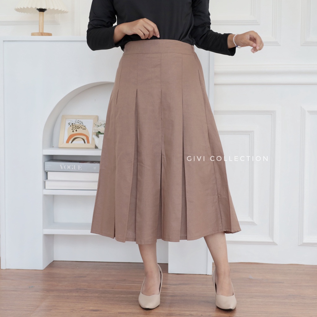 Rok rempel 7/8 / rok rempel linen rami 7/8