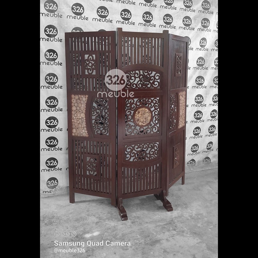 Sekat Ruangan Jati Mebel Jepara - Sketsel Ukiran Jati - Sketsel Lipat