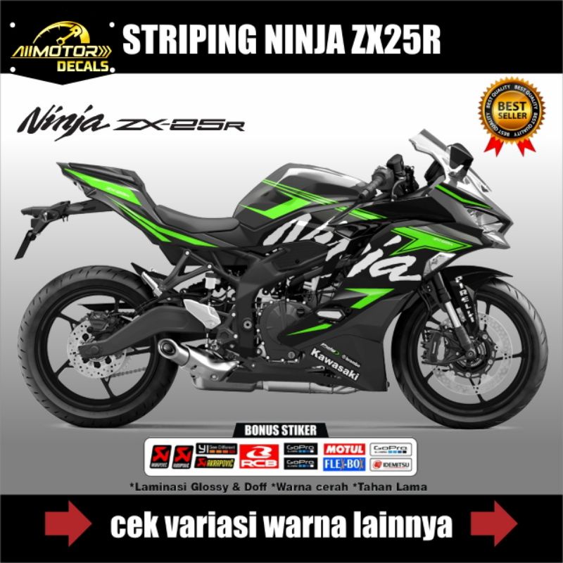 Striping Kawasaki Ninja ZX25R / Decal Stiker Motor Ninja ZX 25R 250Cc Variasi Ninja