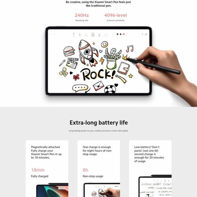xioMi Smart Pen Stylus for Mi Pad 5 / Mi Pad 5 Pro