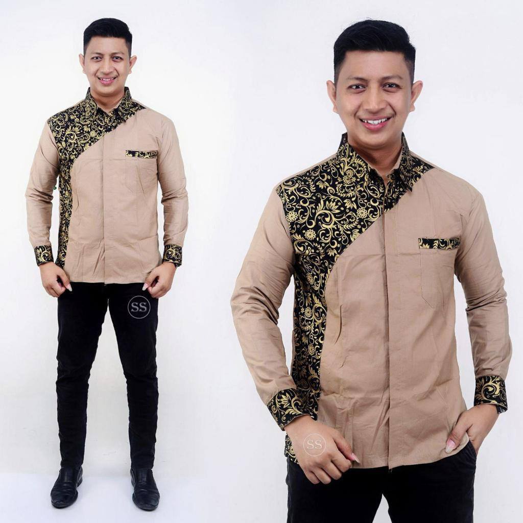 Baju koko lengan panjang muslim Gus Azmi Syubbanul Muslimin TERVIRAL