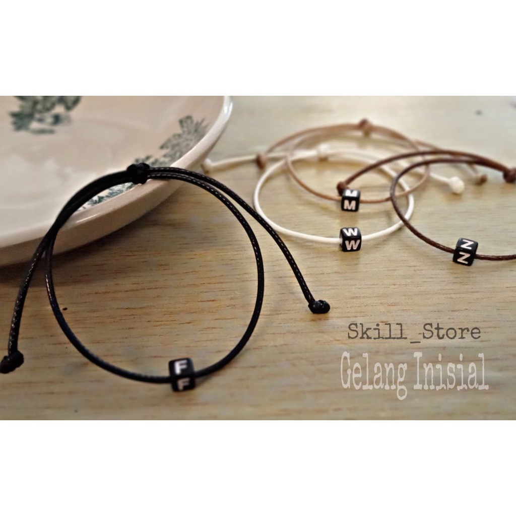 GELANG INISIAL (A - L) KOREA /GELANG SIMPLE