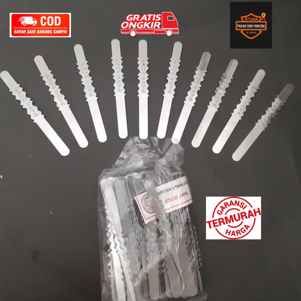 KLEM PLAT JEPIT STAINLES EBOD JAYAMOTIF EBOD UNTUK KUNCI KANCING KAKI TEBOK BAWAHAN SANGKAR MURAI LO