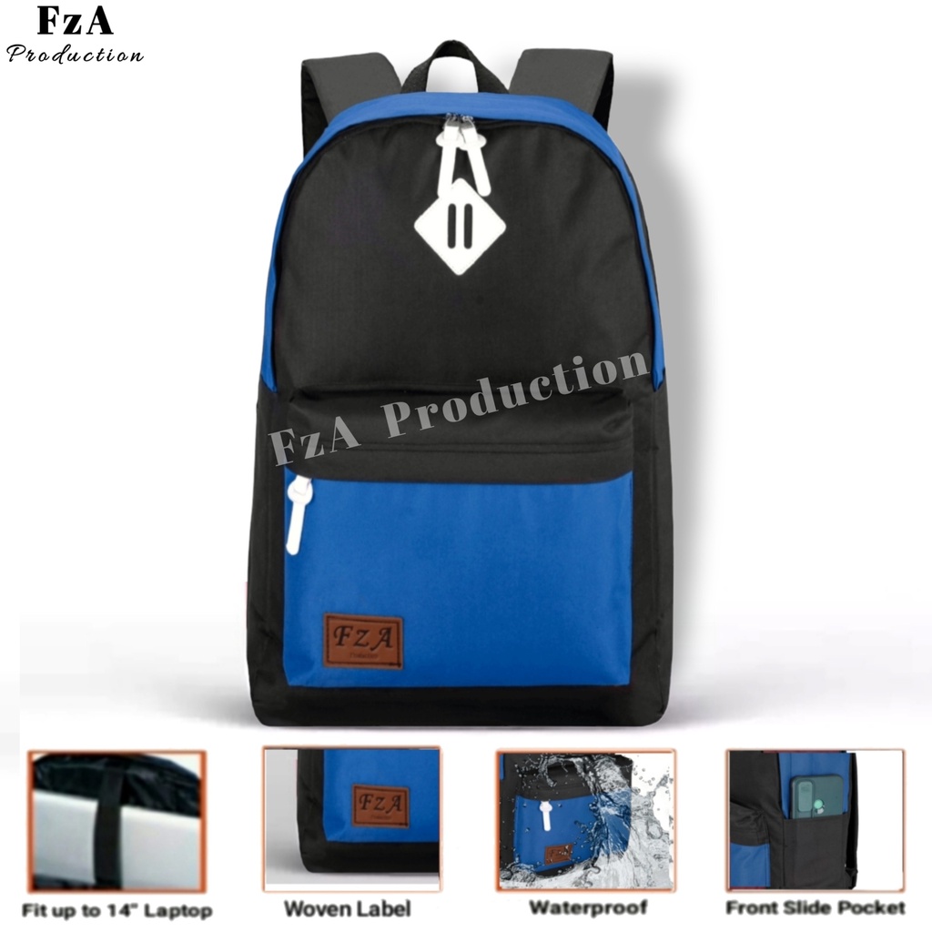 FzA Official - Tas Ransel Gendong Laptop Distro Sekolah Kuliah Pria Wanita Backpack Murah Original Tas Punggung Laptop -BBRC