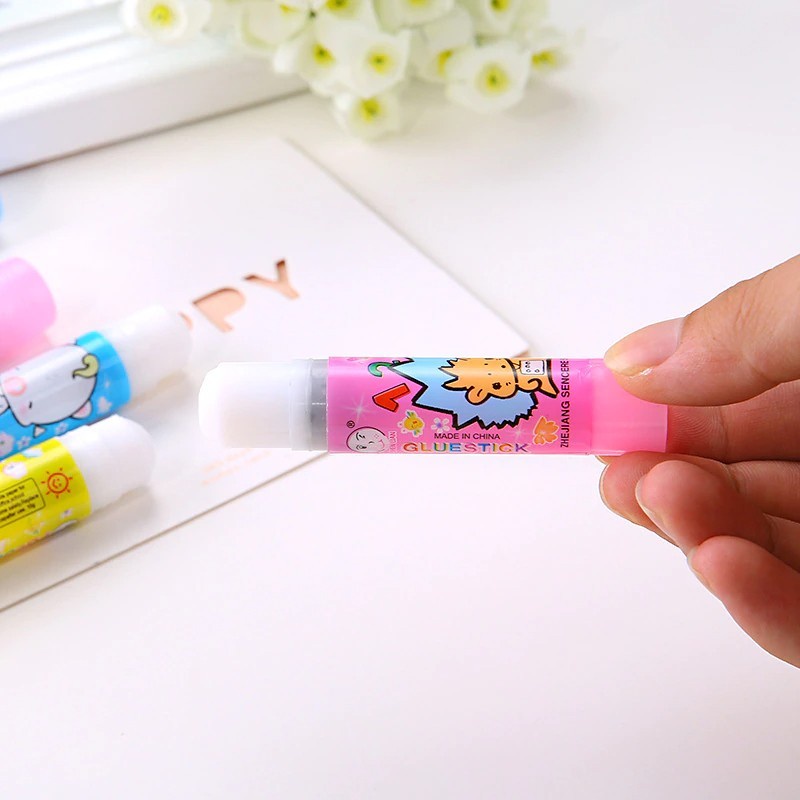 【GOGOMART】Glue Stick Fancy / Lem Kertas Perekat Bentuk Batang Untuk Sekolah Kantor