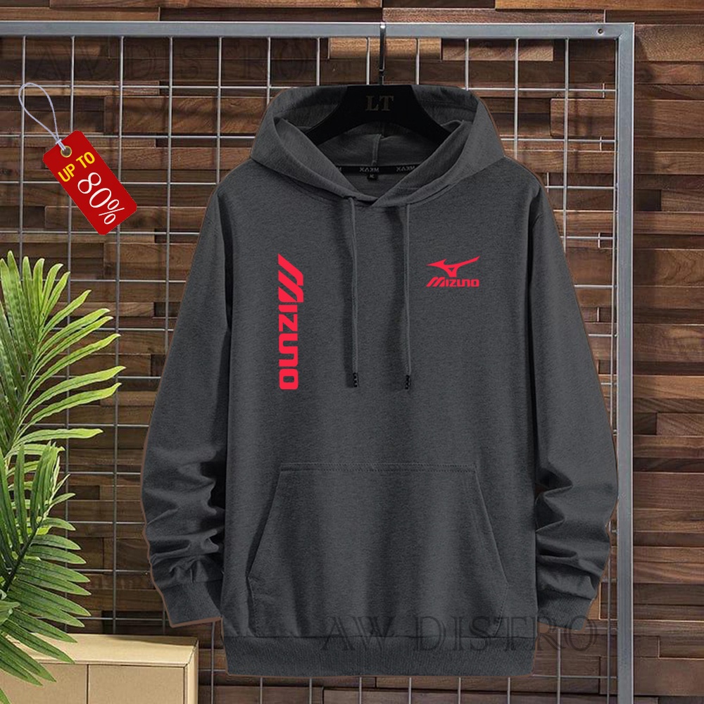 COD Promo Termurah Sweater Hoodie Modern MZN KIRKA Text Merah Premium Quality